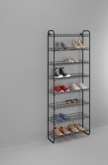 Metaltex Shoe Schoenenrek 8 Etages 64x23x165 cm Zwart