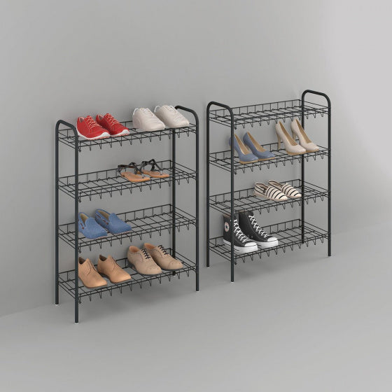 Metaltex Shoe Schoenenrek 8 Etages 64x23x165 cm Zwart