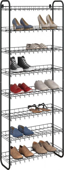 Metaltex Shoe Schoenenrek 8 Etages 64x23x165 cm Zwart