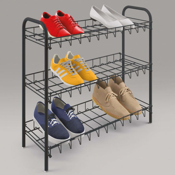 Metaltex Shoe Schoenenrek 3 Etages 64x23x59 cm Zwart