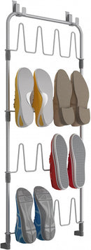 Tomado-Metaltex Over The Door Space Saver Shoes@Door Schoenenetage voor Deur Zilver