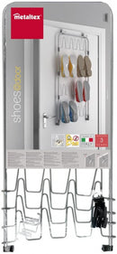 Tomado-Metaltex Over The Door Space Saver Shoes@Door Schoenenetage voor Deur Zilver