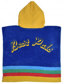 badponcho Mickey & Pluto junior 100 cm katoen geel/blauw