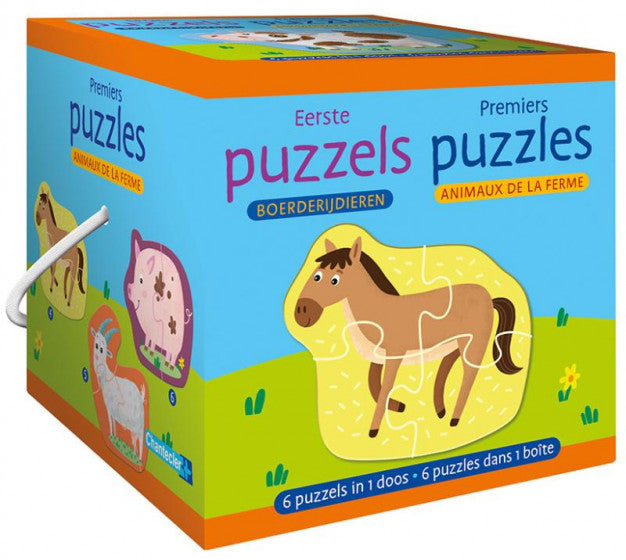 mijn eerste dierenpuzzel junior hout 18 stukjes