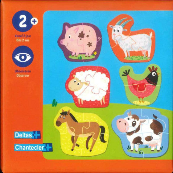 mijn eerste dierenpuzzel junior hout 18 stukjes