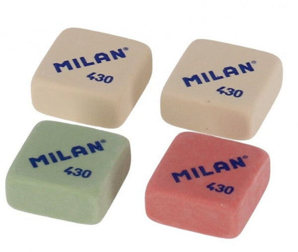 gummen 430 2,8 x 1,3 cm rubber wit/roze/groen 4 stuks