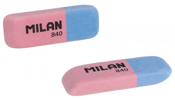 gummen nata 840 5,2 x 1,9 cm rubber roze/blauw 2 stuks