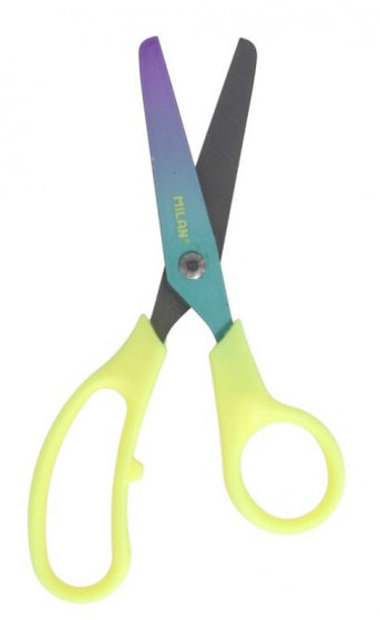 schaar Basic Sunset 13,4 cm staal fluorgeel