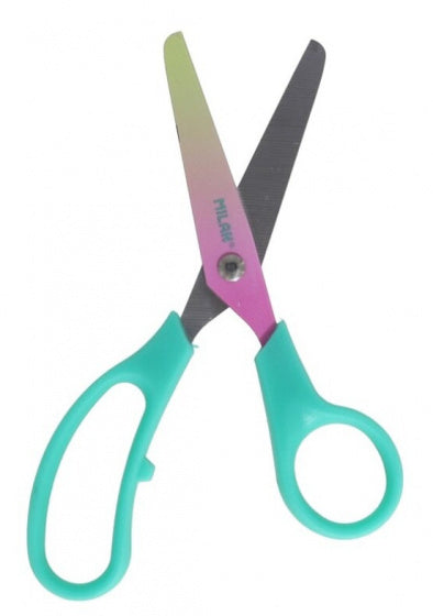 schaar Basic Sunset 13,4 cm staal turquoise
