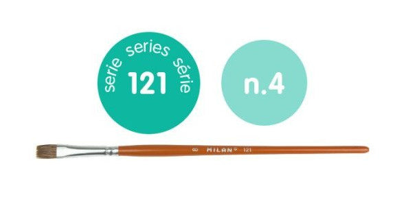verfpenseel 121 serie 5,2 mm 18,1 cm hout bruin nr. 4
