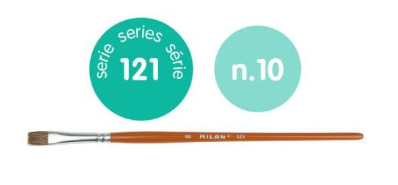 verfpenseel 121 serie 9,2 mm 18,9 cm hout bruin nr. 10