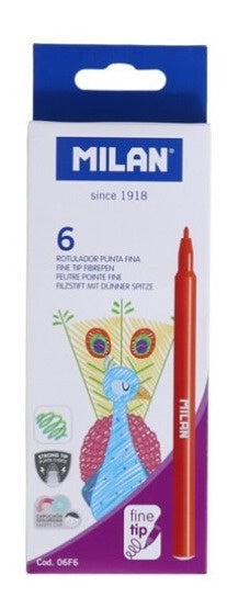 viltstiften gekleurd junior 2 mm 15,4 cm 6 stuks