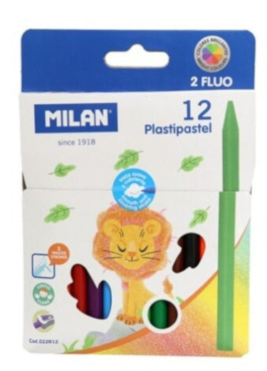 kleurpotloden Plastipastel junior polyethyleen 24-delig