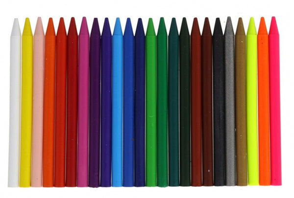 kleurpotloden Plastipastel junior polyethyleen 24-delig