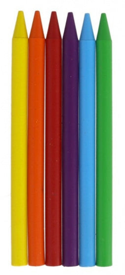 kleurpotloden Plastipastel junior polyethyleen 6-delig