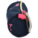 etui 9 x 20 x 9 cm polyester donkerblauw/roze