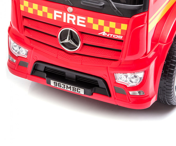 loopauto Ride On Mercedes Antos Brandweer 60 cm rood