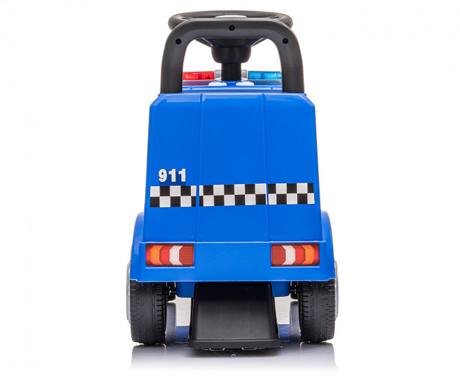 loopauto Ride On Mercedes Antos Politie 60 cm blauw