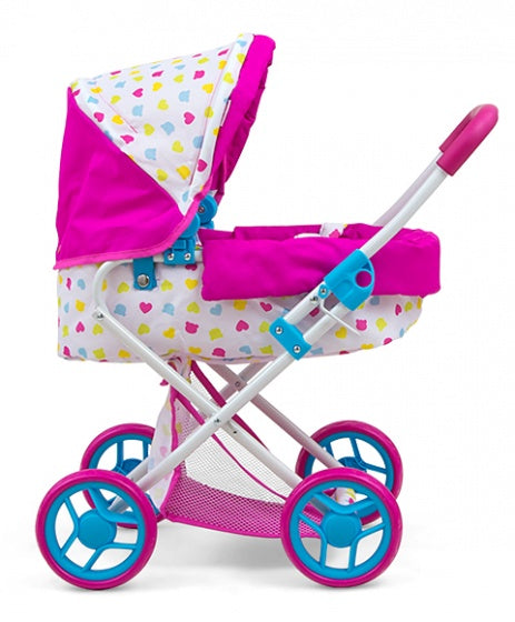 poppenwagen Alice Candy meisjes 67 cm roze/blauw