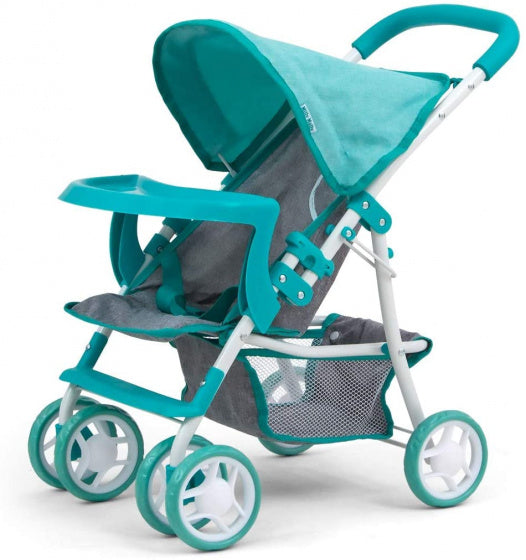poppenwagen Kate Prestige meisjes 54 cm mintgroen/grijs