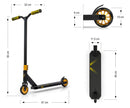 stuntstep Raptor junior 67 x 83 cm aluminium goud