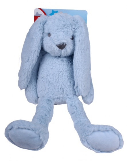 knuffel Konijn junior 37 cm pluche blauw