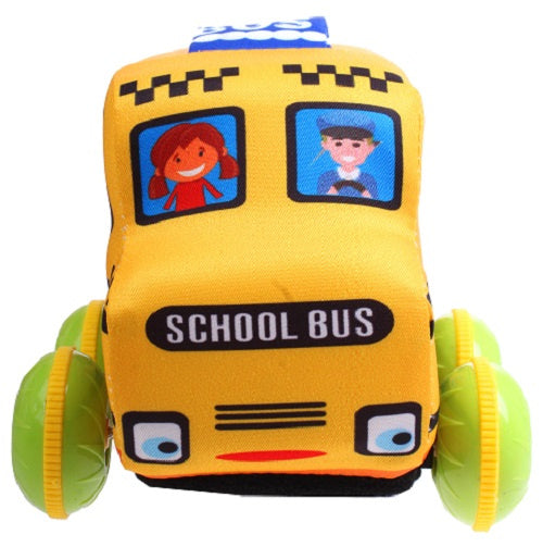 schoolbus junior 11 x 8 cm katoen geel