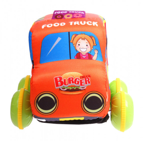 foodtruck Burgers junior 11 x 8 cm katoen oranje