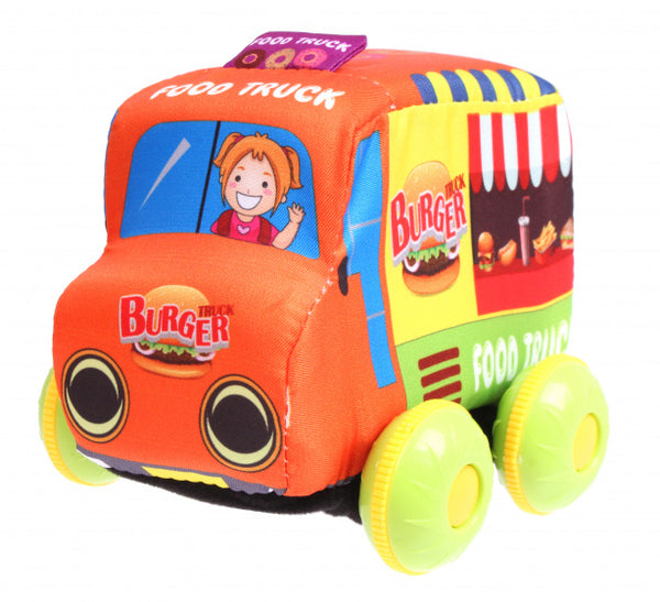 foodtruck Burgers junior 11 x 8 cm katoen oranje