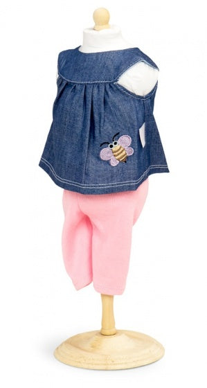 Denim tuniek met legging 42-46 cm 2-delig