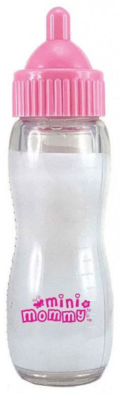 magische poppenfles 12,5 x 3,5 cm PVC roze/wit
