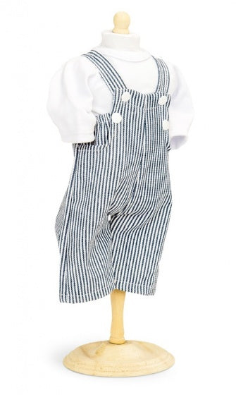 Overall met shirt poppen 42-46 cm