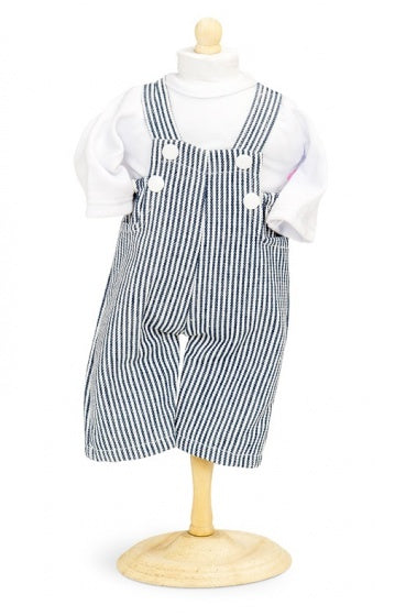 Overall met shirt poppen 42-46 cm