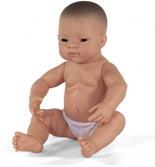 babypop meisje met vanillegeur 40 cm bruine ogen