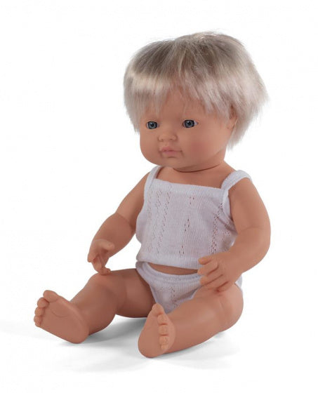 babypop jongetje met vanillegeur 38 cm blond