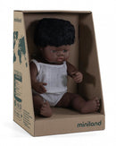 babypop jongetje met vanillegeur 38 cm zwart haar