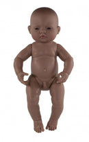 babypop jongetje met vanillegeur 40 cm bruin