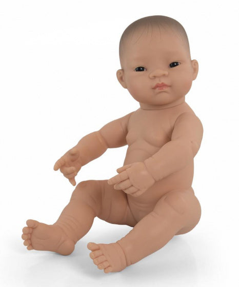 babypop meisje met vanillegeur 40 cm bruine ogen
