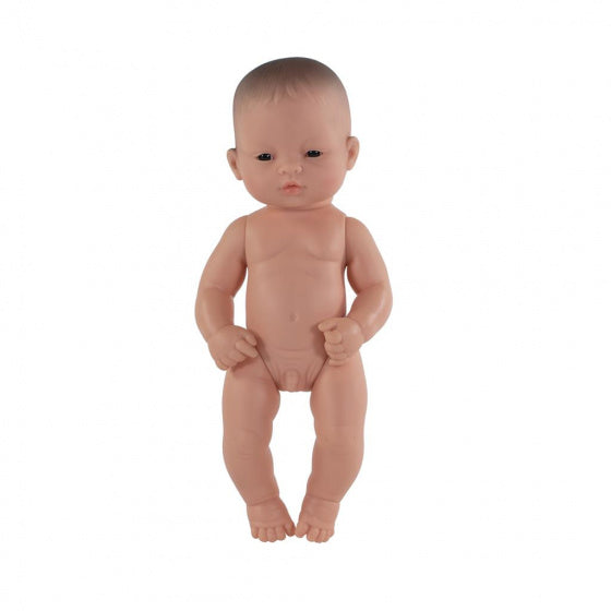 babypop Aziatisch jongen 32 cm blank