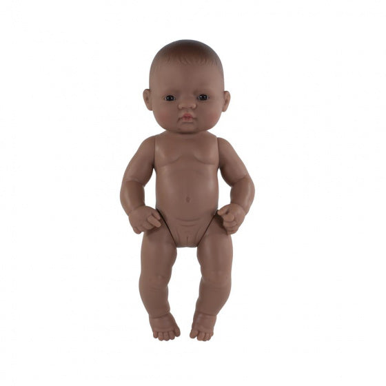 babypop Zuid-Amerikaans meisje 32 cm bruin