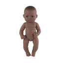 babypop Zuid-Amerikaans jongen 32 cm bruin