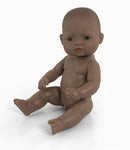 babypop Zuid-Amerikaans jongen 32 cm bruin