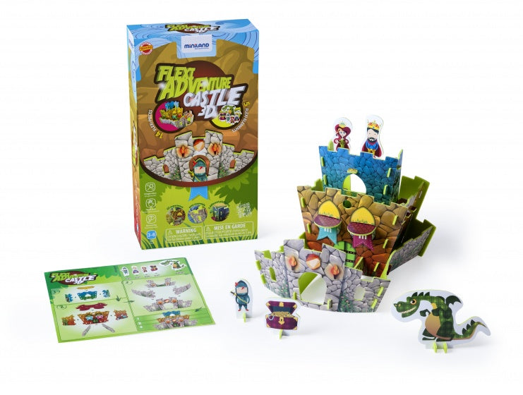 bouwpakket Flexi Adventure 3D-Castle jongens 19-delig