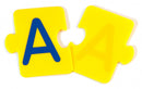 leerpuzzel abc-Alphabet Puzzle geel/blauw 168 stukjes