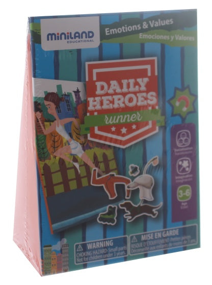 leerspel Daily Heroes - Runner blauw 3-delig
