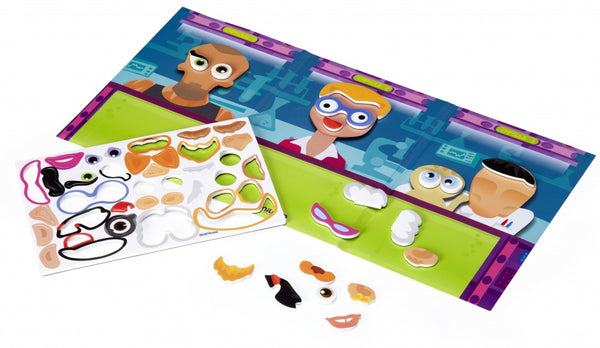 leerspel Magnetic - Crazy Faces junior 38-delig