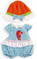 poppenkleertjes Girl junior 32 cm blauw 2-delig