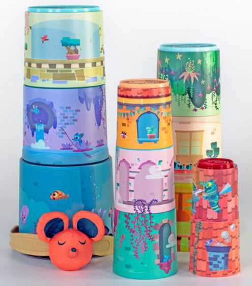 stapeltoren muis 29 x 25 cm 12-delig