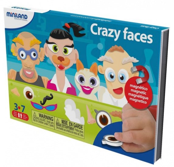 on the go magnetishc taal spel: crazy faces