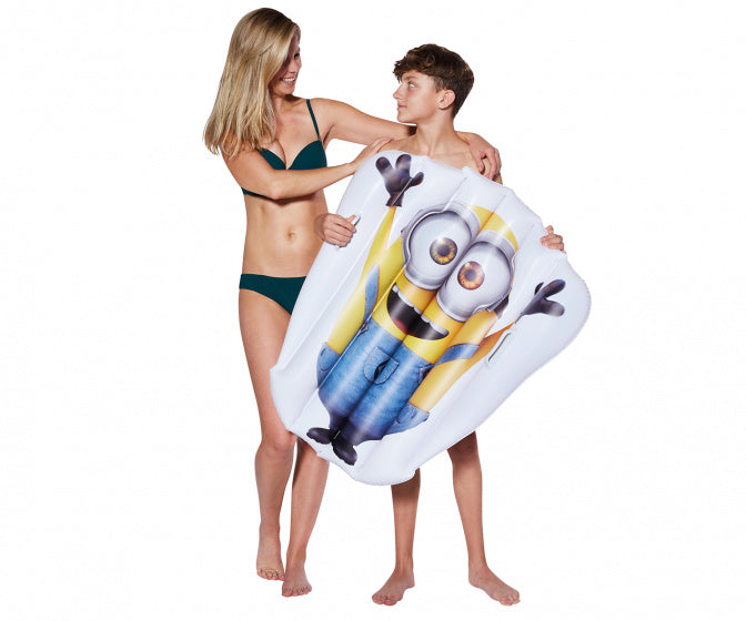 luchtbed Minions 92 x 109 cm geel